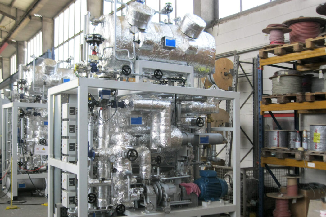 150 kW, 400 °C electric heater in compact design with cooler, collecting and expansion vessel, USA version