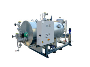Thermal oil heated steam generators