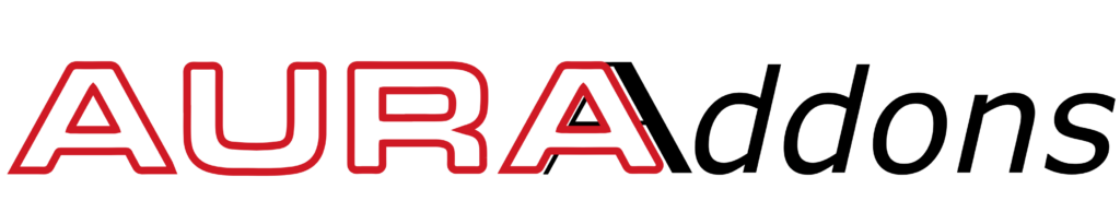 AURA Addons Schriftzug