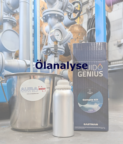 Ölanalyse-Kit mit Flasche und Eimer