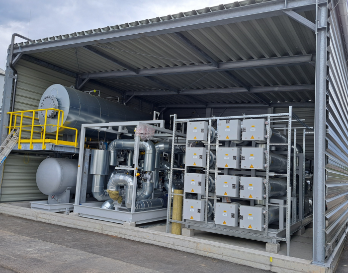 Bild der AURA-Anlage für das Projekt Energynest